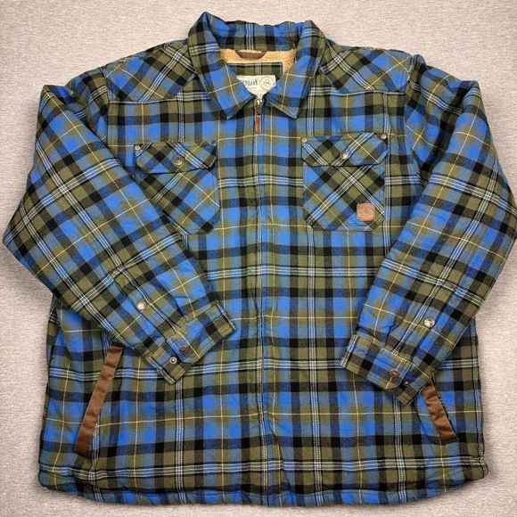 Ledgendary Whitetails sherpa lined flannel shacket mens 4XL tartan plaid - Picture 1 of 9
